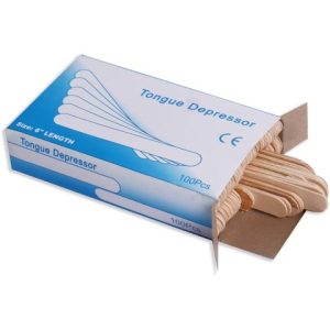 Abaisse langue jetable en bois – 100un.