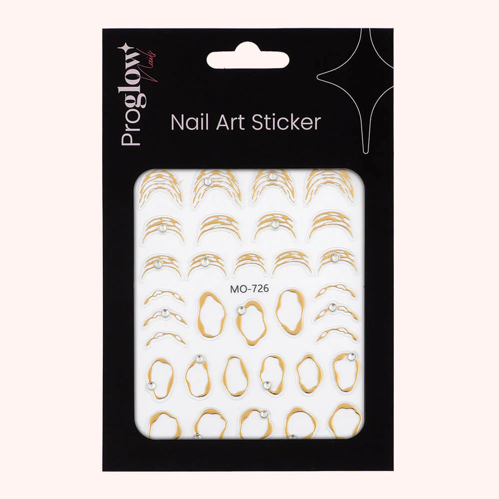 Nail Sticker Chrome Gold – Image 2