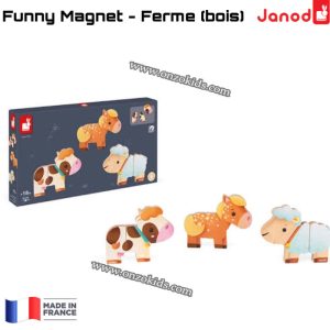 Funny Magnet – Ferme (bois)
