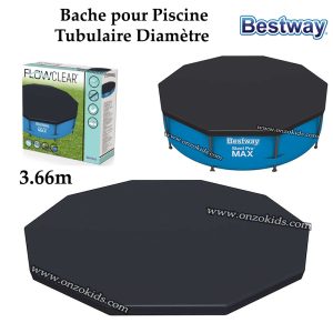 Bache pour Piscine Tubulaire Diamètre 3.66 M – Bestway