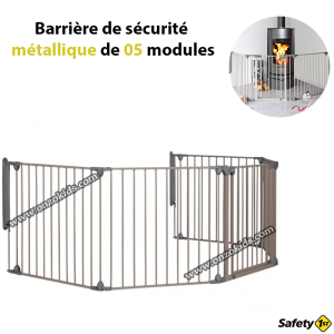 Barrière de sécurité métallique de 5 modules – Safety 1st