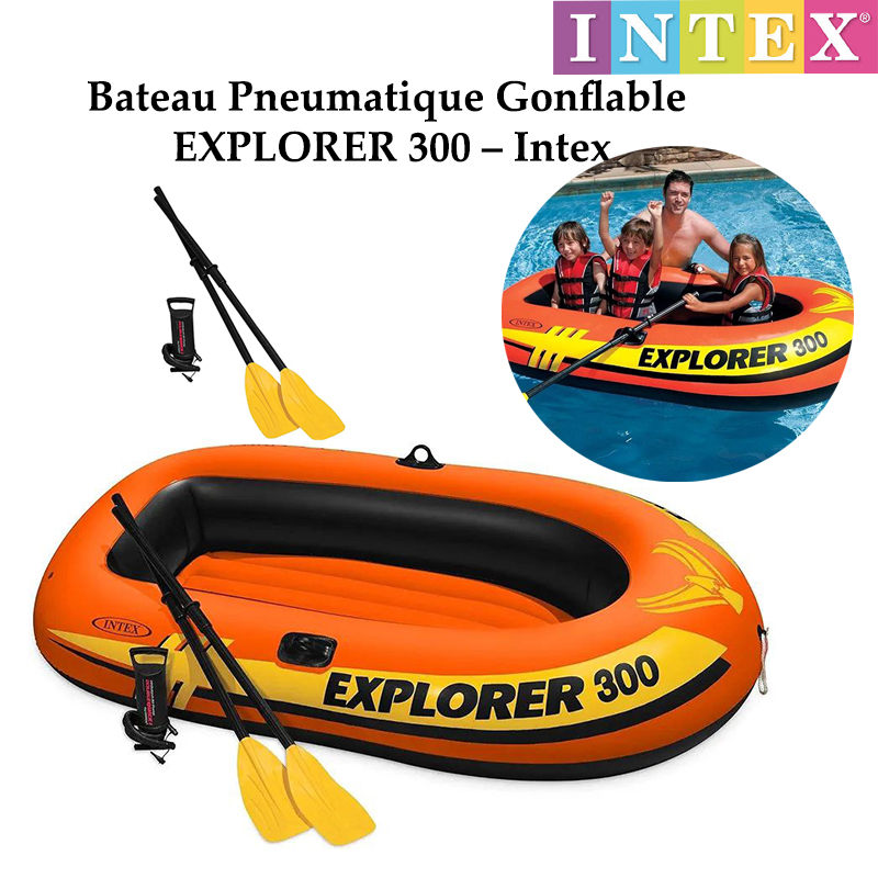 Bateau Pneumatique Gonflable EXPLORER 300 – Intex – Image 2