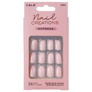 Press On Nails – Oval Short – Baby Pink