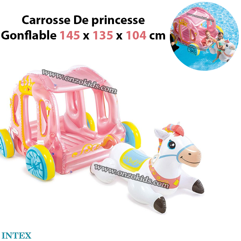Carrosse De princesse Gonflable 145 x 135 x 104 cm – Intex