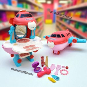 Coffret de maquillage en forme d’avion pour filles