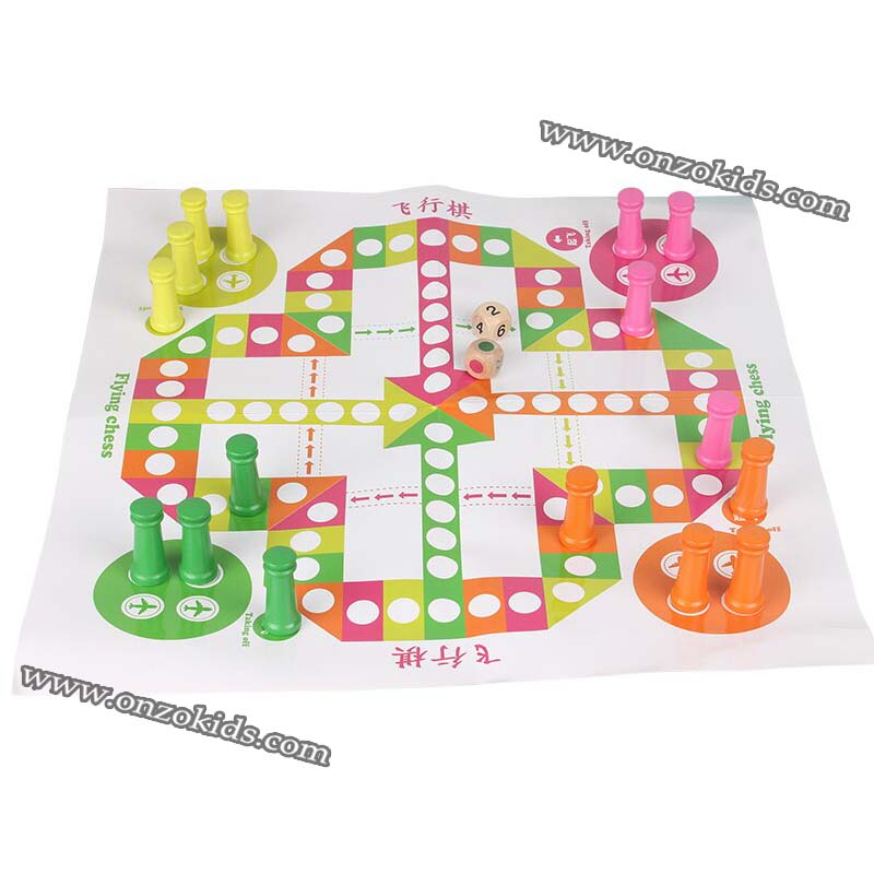 jeux de société 2 en 1 | Jeu d’équilibre & Ludo en bois – Image 8