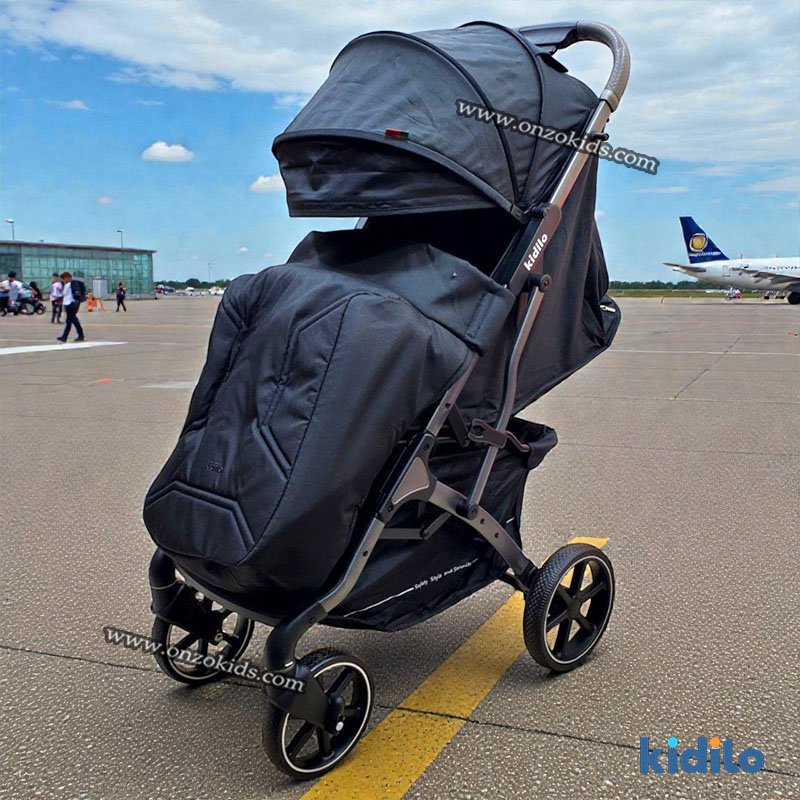Poussette compacte valise avec Cache Pied de luxe – Kidilo – Image 7