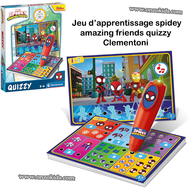 Tableau d’apprentissage spidey amazing friends quizzy – Clementoni