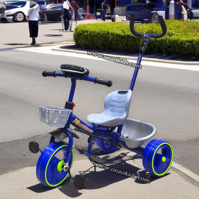 Vélo enfant tricycle multifonction avec poignée de poussée – Image 2