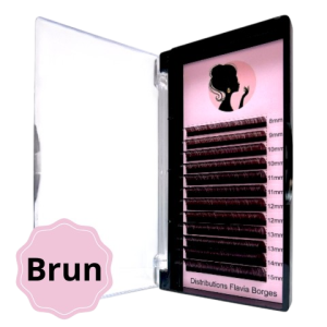 Extensions de Cils Mix Brun – Soie Naturelle
