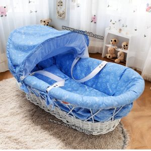 Landau en bois Osier pour bébé