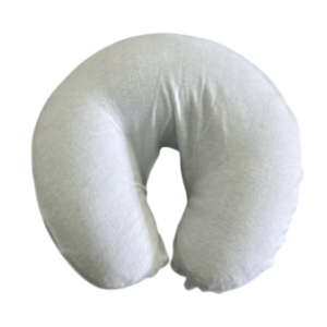 Couvre appui tête contour tricot de coton blanc